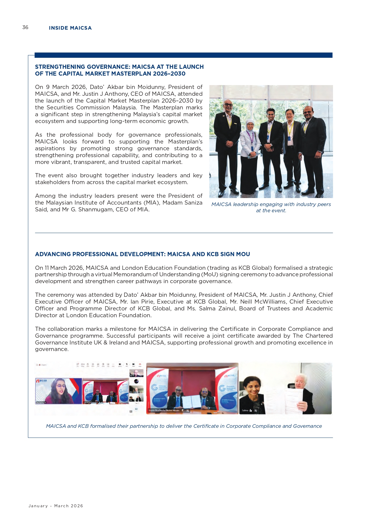 MAICSA Jan-March 2026