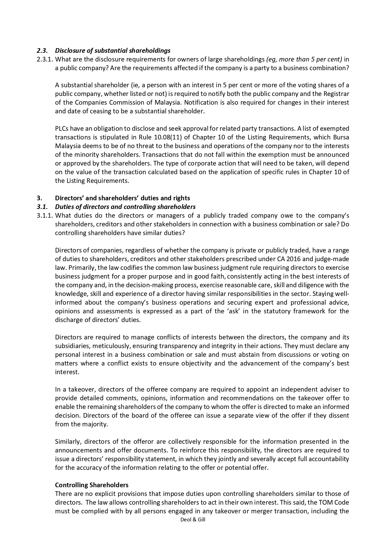 Public Mergers and Acquisitions